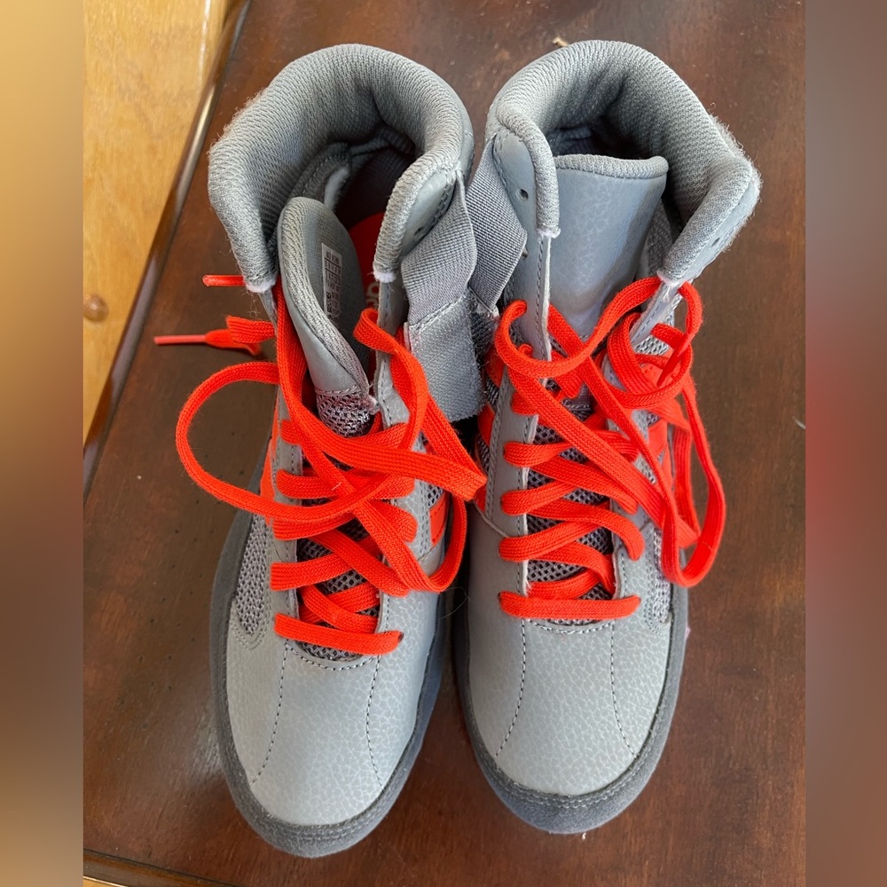 Boys Adidas wrestling shoes size 5.